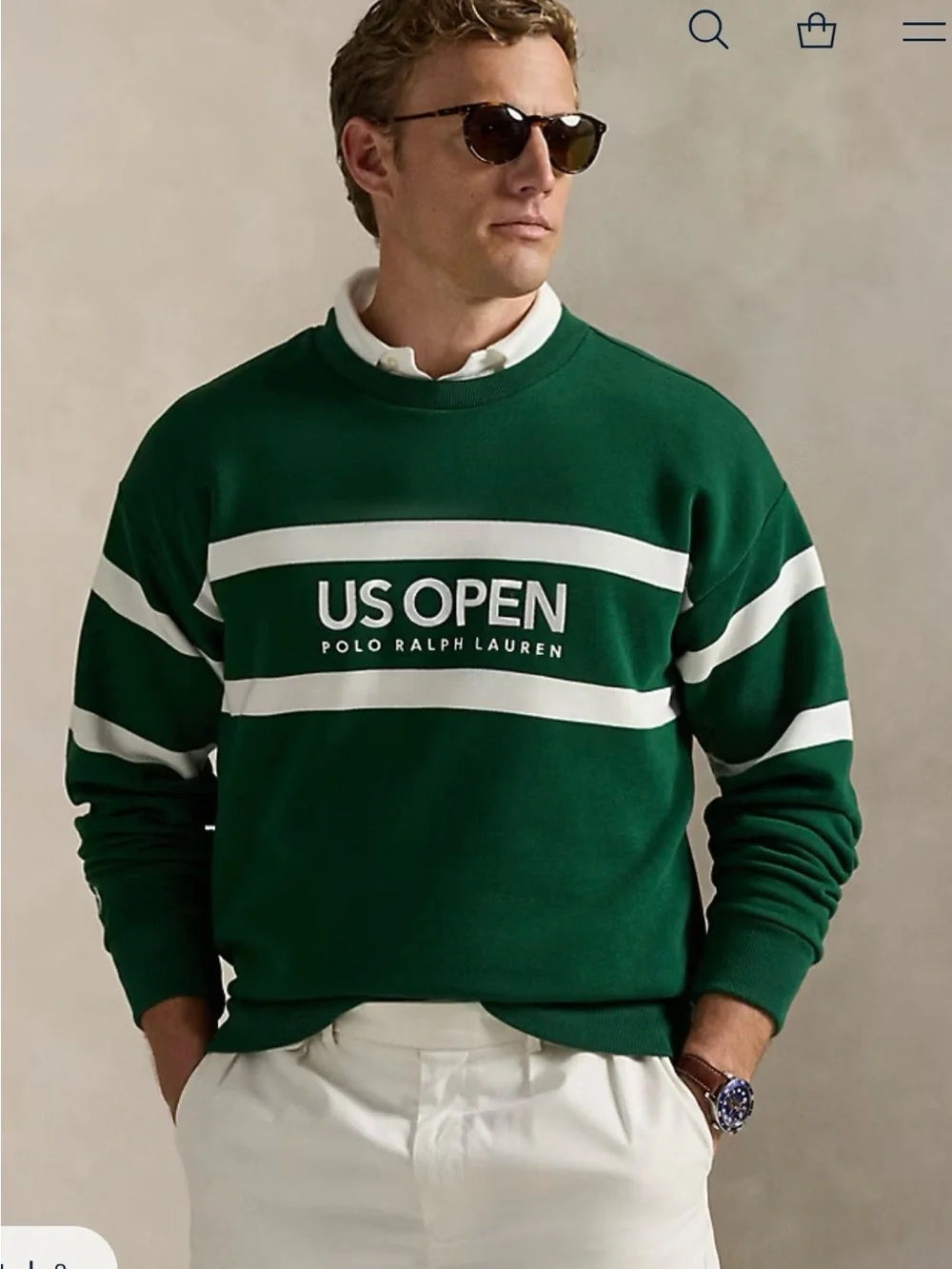 Polo by Ralph Lauren US Open Vintage Fit Fleece Sweatshirt